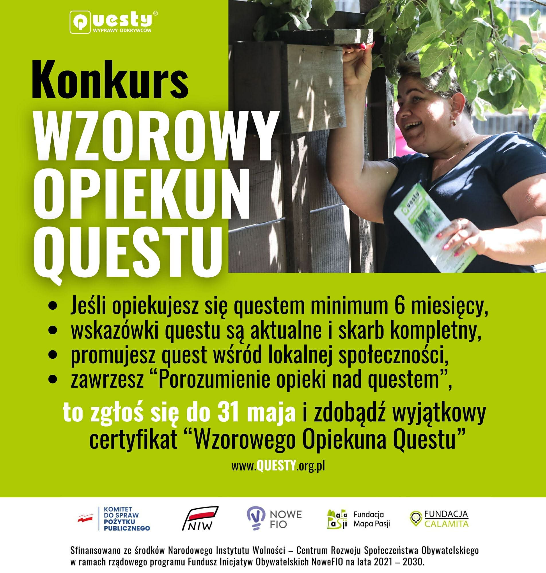 Certyfikacja wzorowych opiekunów questów