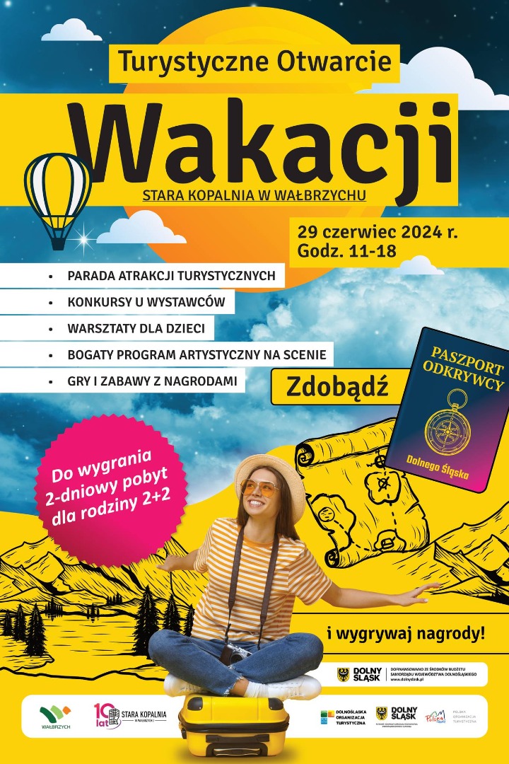 29 czerwca - Turystyczne Otwarcie Wakacji w Starej Kopalni w Wałbrzychu (dolnośląskie) - 2
