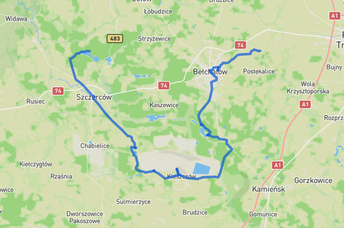 Szlak rowerowy węgla brunatnego