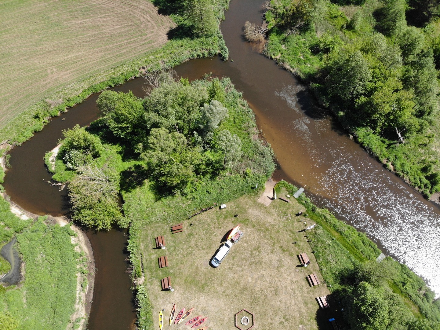 Osada Kajakowa "Ujście" Grabno