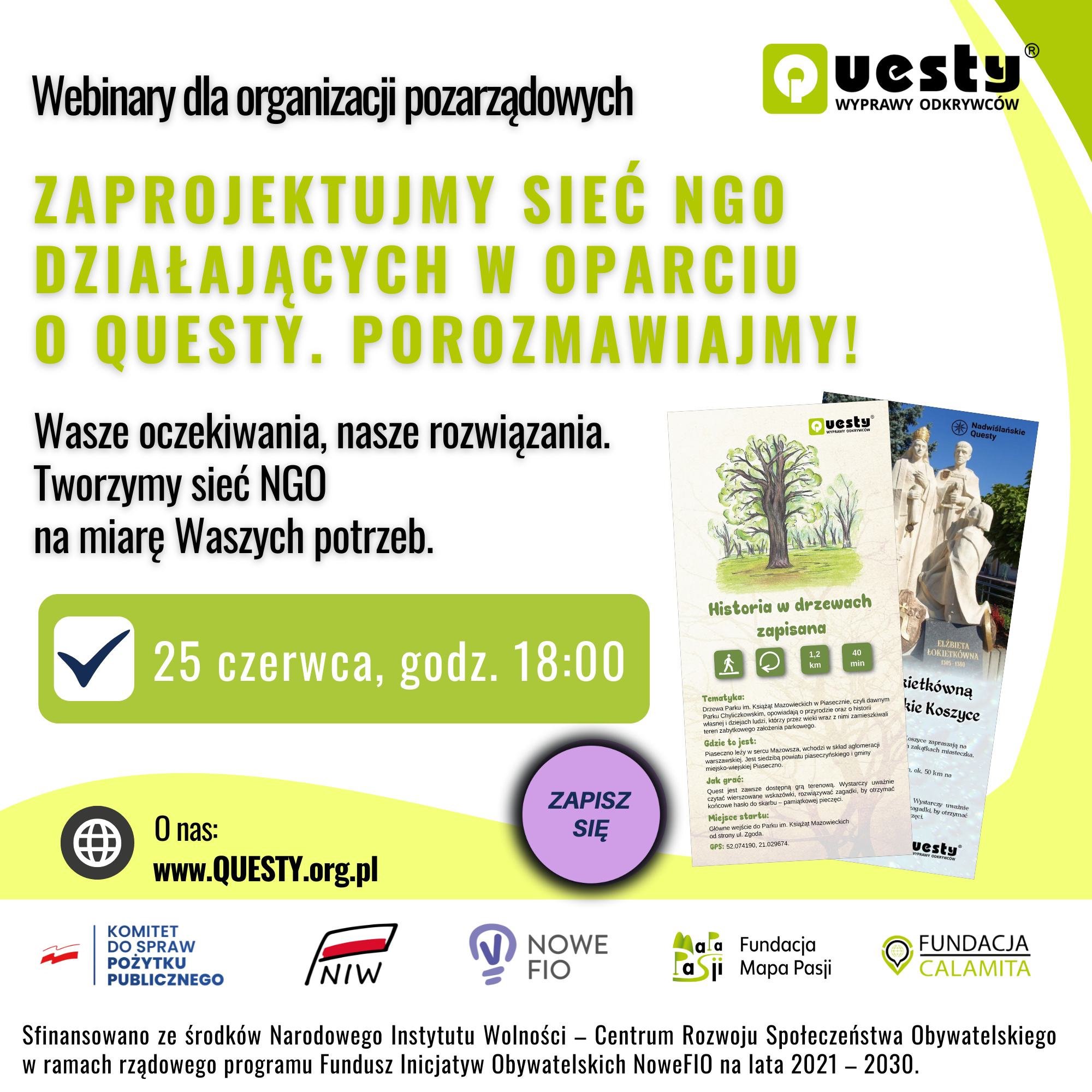 Łączą nas questy – spotkajmy się na webinarze!