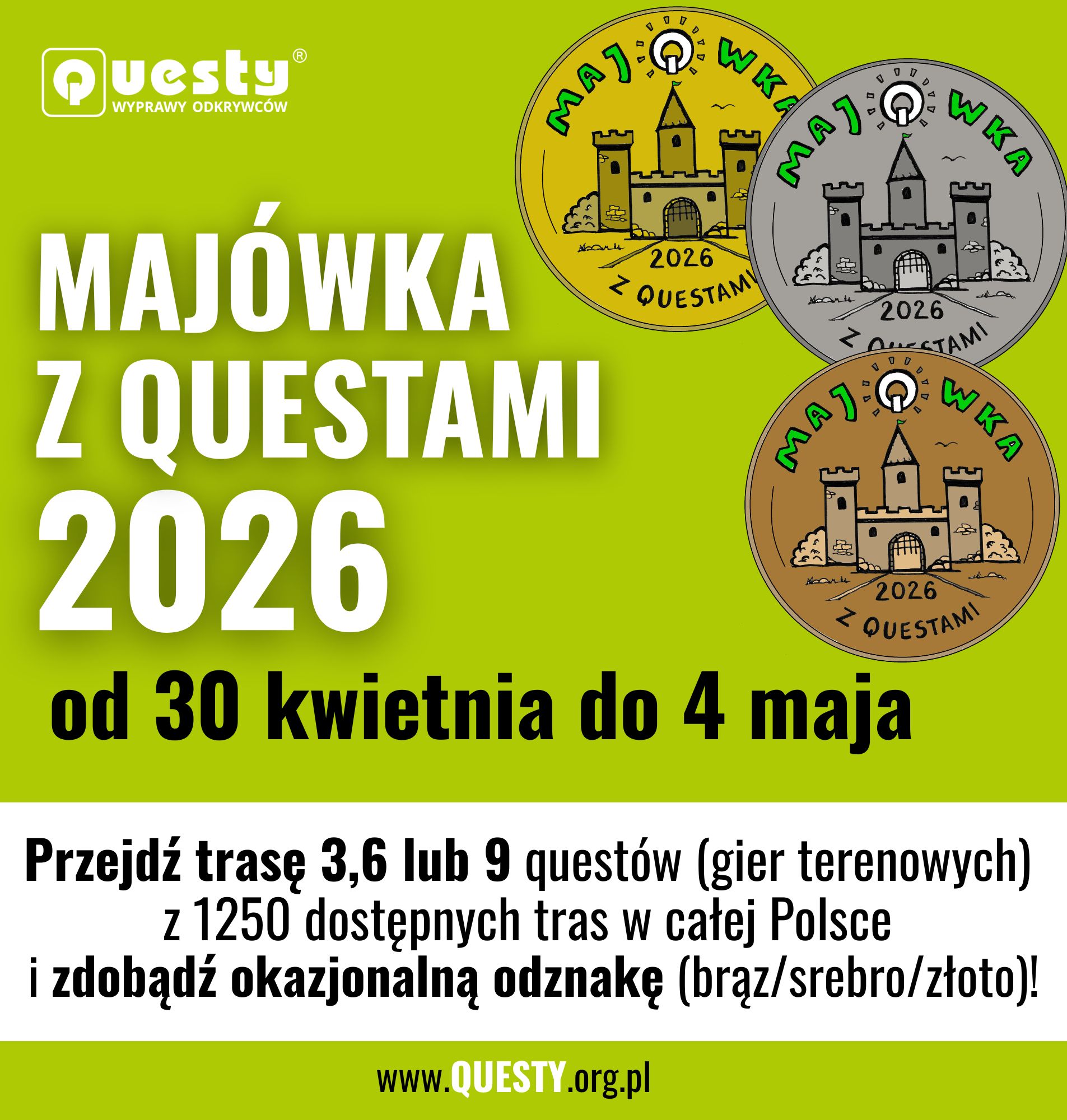Majówka z Questami 2026