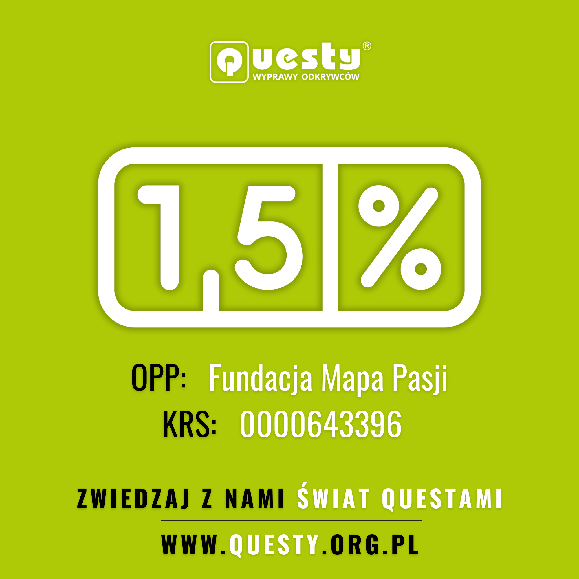 1,5% na Questy - Wyprawy Odkrywców