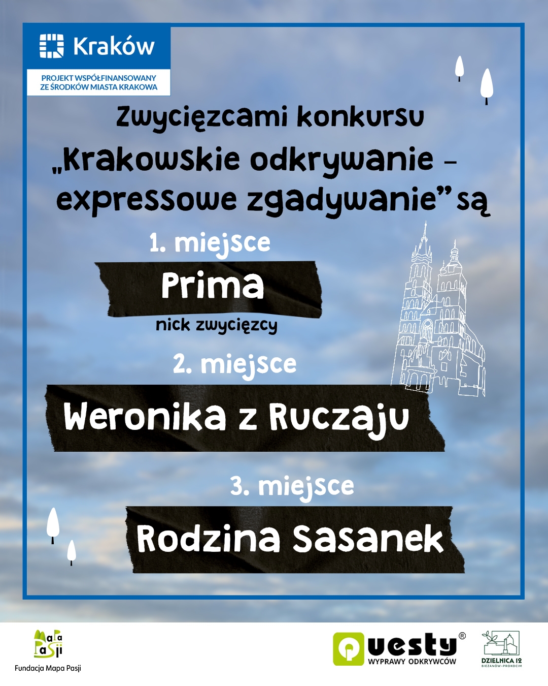 Znamy wyniki konkursu „Krakowskie odkrywanie – expressowe zgadywanie”
