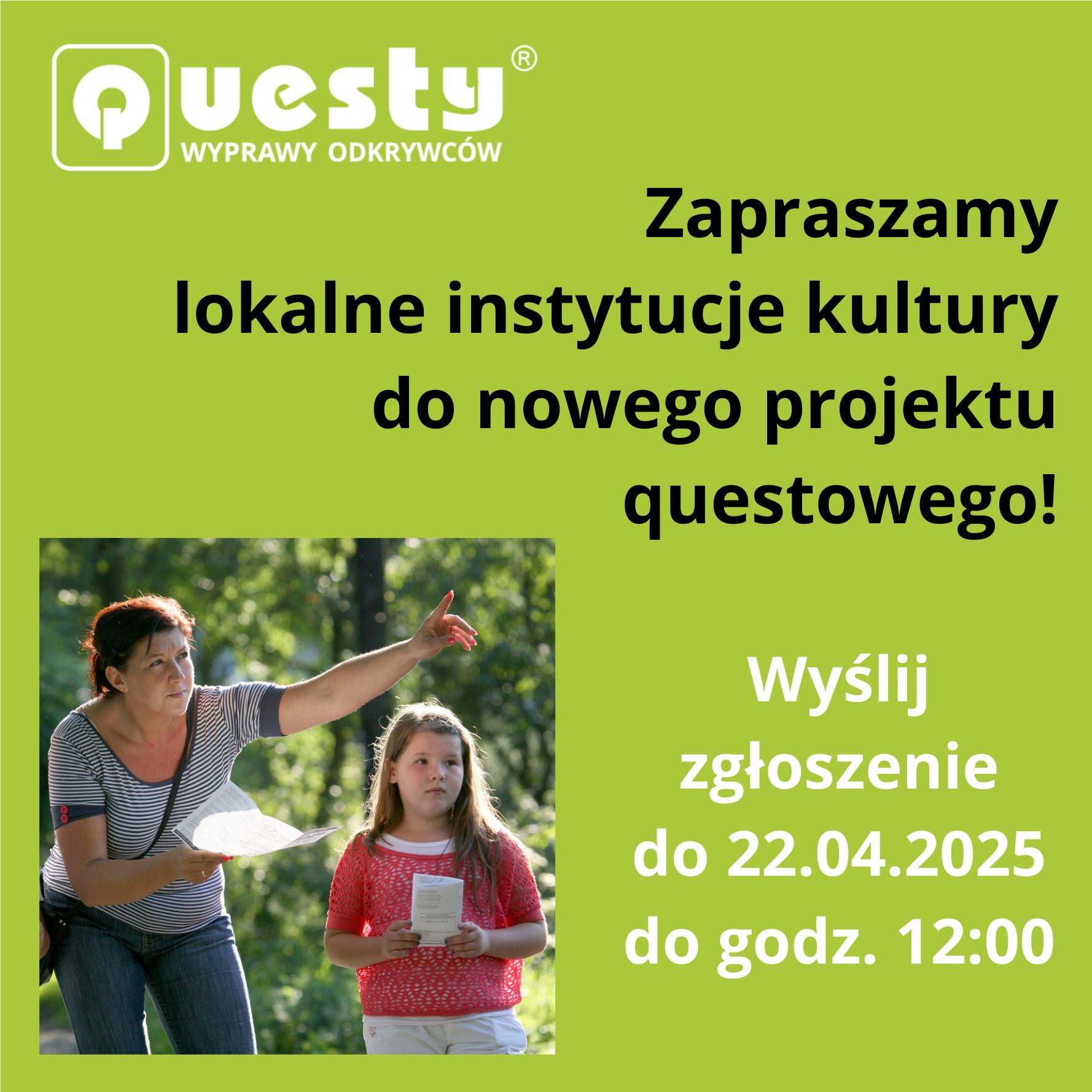 Zaproszenie do projektu  "Odkrywamy lokalne tradycje z questami"